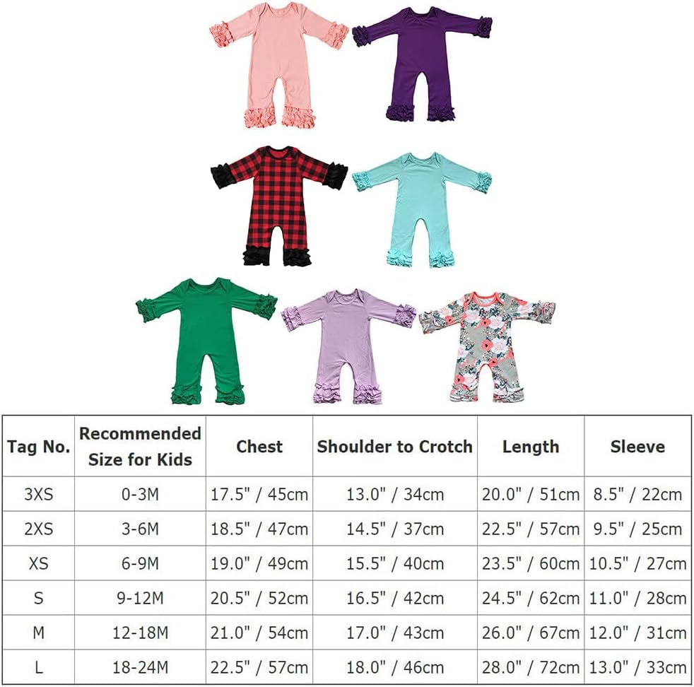 Toddler Little Girls Baby 1St Valentine‘S Day Romper Icing Ruffle Bottoms Long Sleeve Jumpsuit Playwear Pants Floral Printed Romper Summer Fall Birthday Outfits Party Clothes Red 6-9 Months