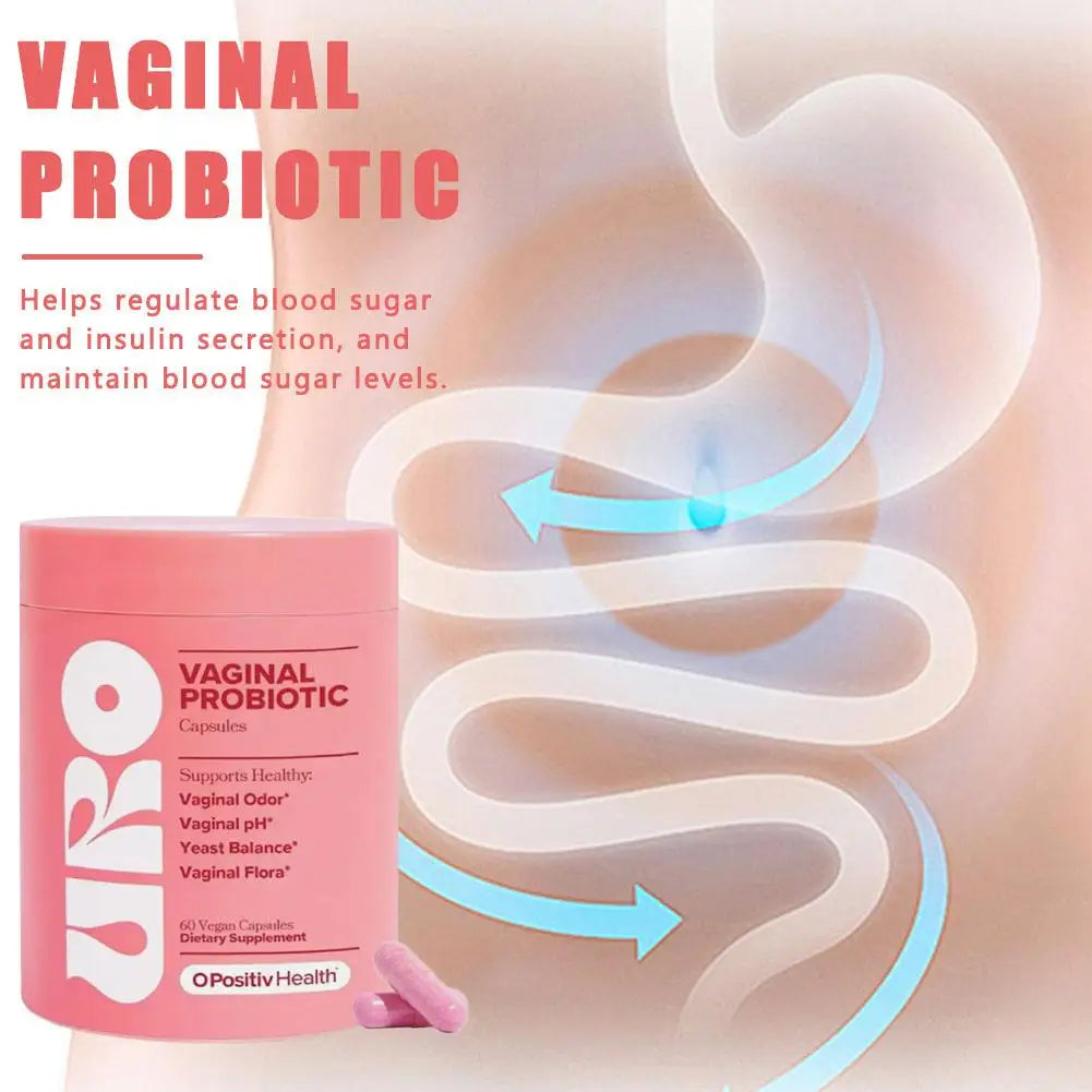 URO Women's Probiotic Capsules For Vaginal Health maintain