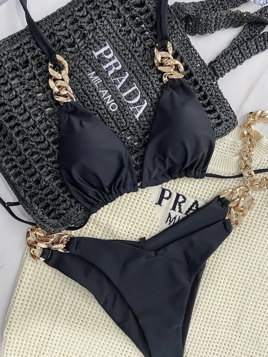 Two Piece Prada Bathing Suit