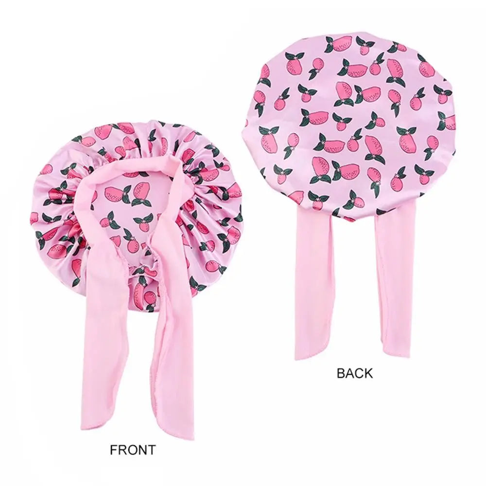 Girls Silk Flower Printed Bonnet