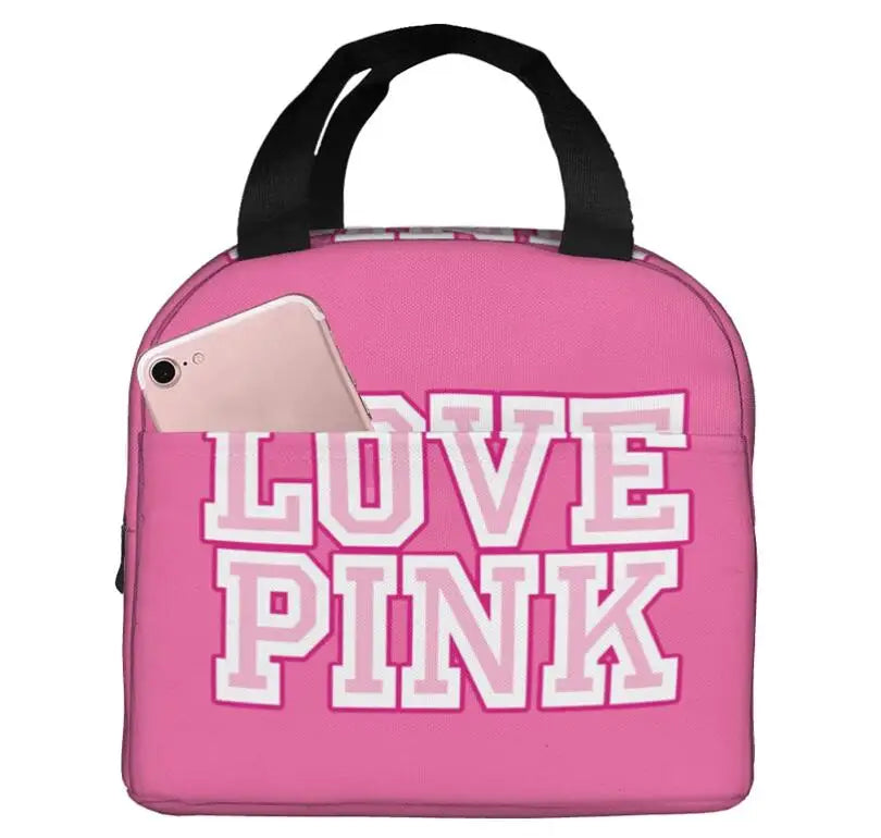 Love PINK Portable Insulated Lunch Bag