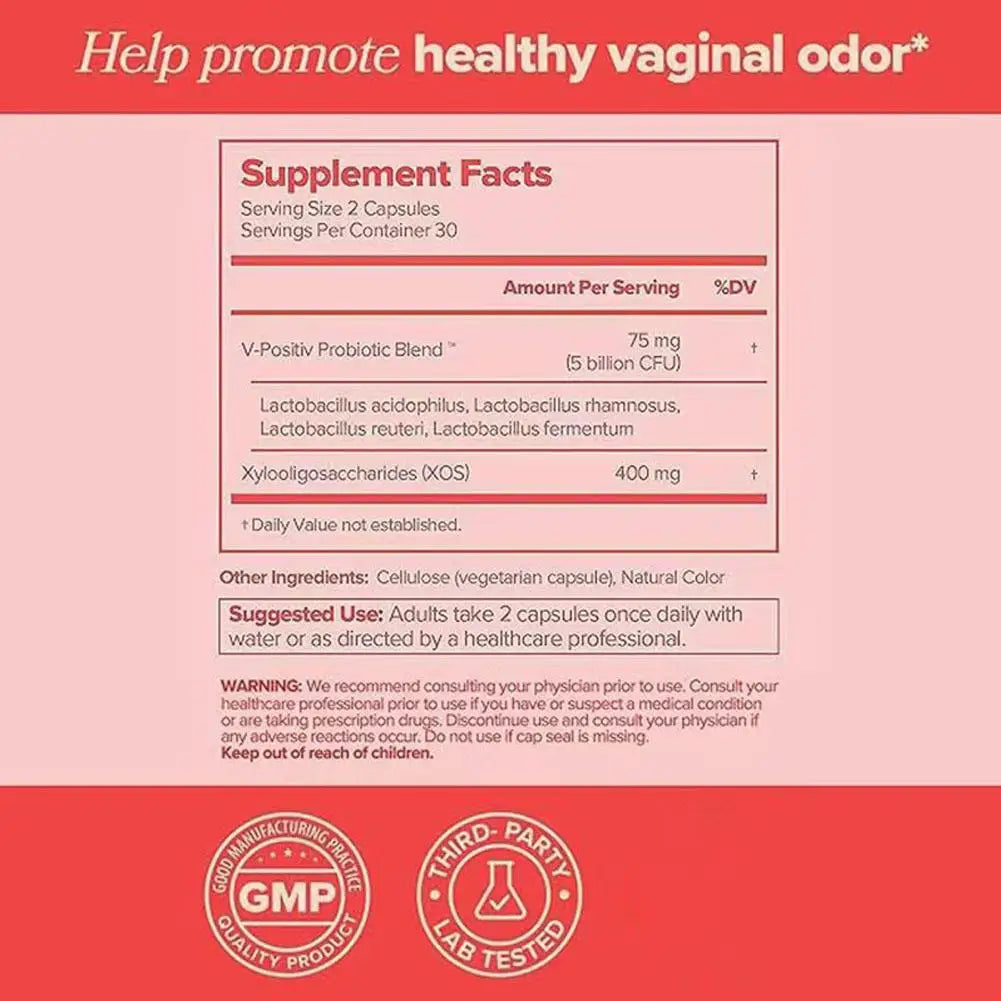 URO Women's Probiotic Capsules For Vaginal Health maintain