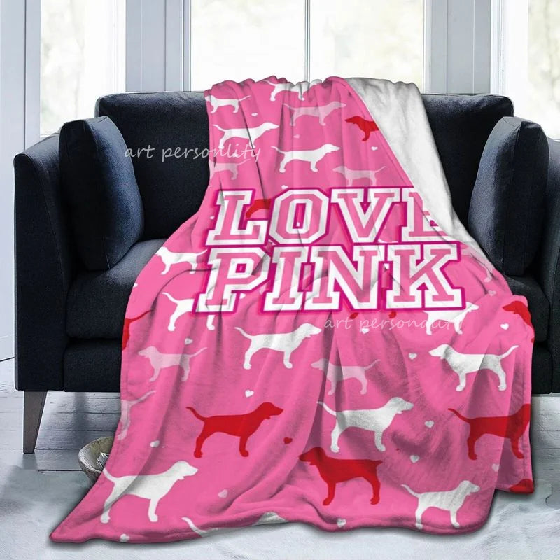 PINK Love Throw Blanket