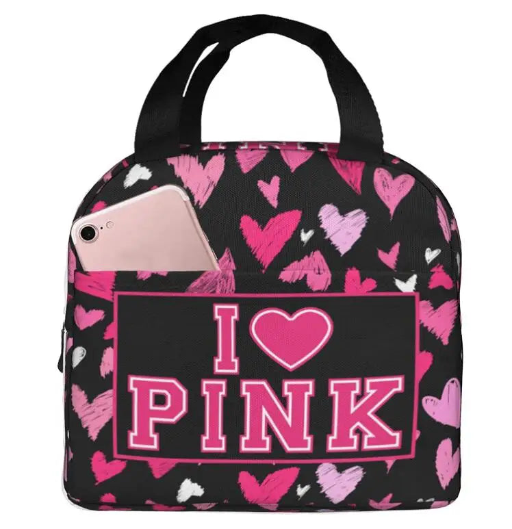 Love PINK Portable Insulated Lunch Bag