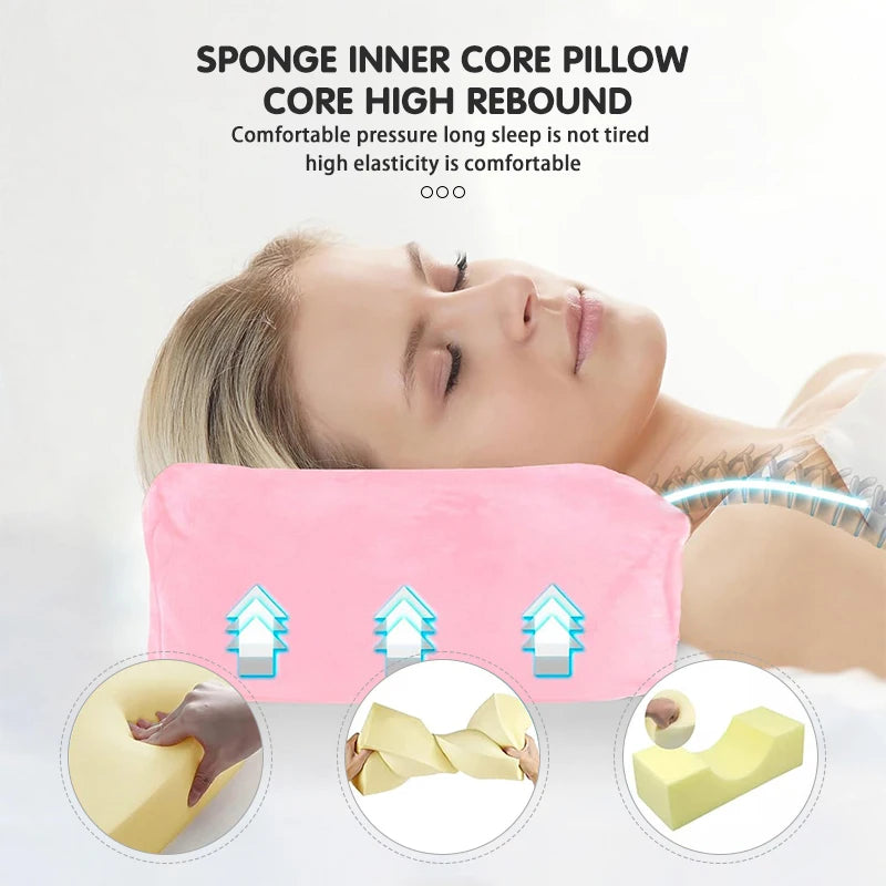 Memory Foam Eyelash Extension Pillow With Pocket