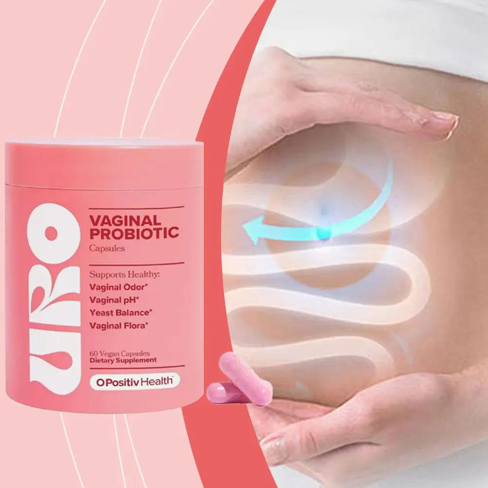 URO Women's Probiotic Capsules For Vaginal Health maintain