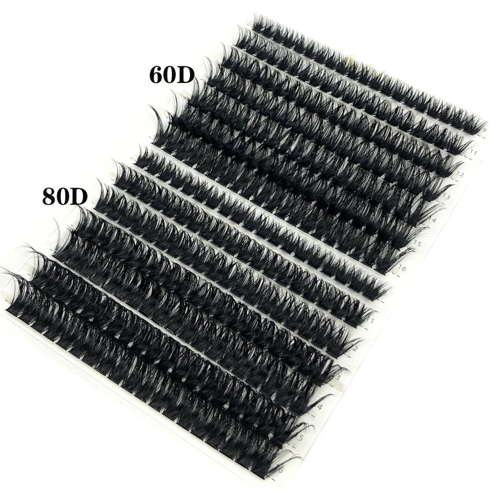 Soft Natural 3D Mink Lash Cluster 30D 40D 60D 80D