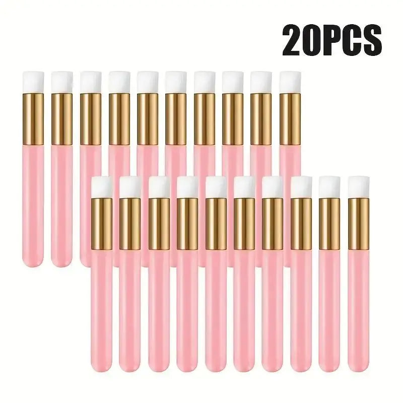 10/20/50 pcs Lash Shampoo Brushes, Blackhead Remover Brush Tool, Nose Pore Deep Cleaning Brush, Facial Cleaning Brushes