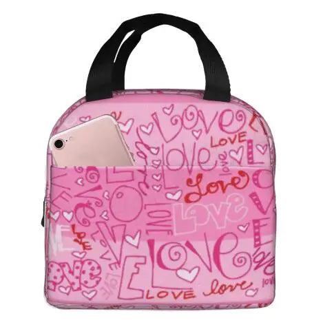 Love PINK Portable Insulated Lunch Bag